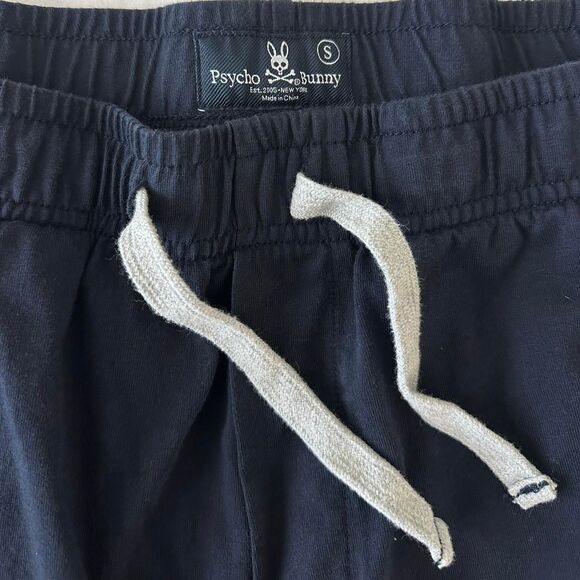 Psycho Bunny Men’s Navy Pajama Joggers Small Lightweight Lounge Pants - Picture 4 of 4